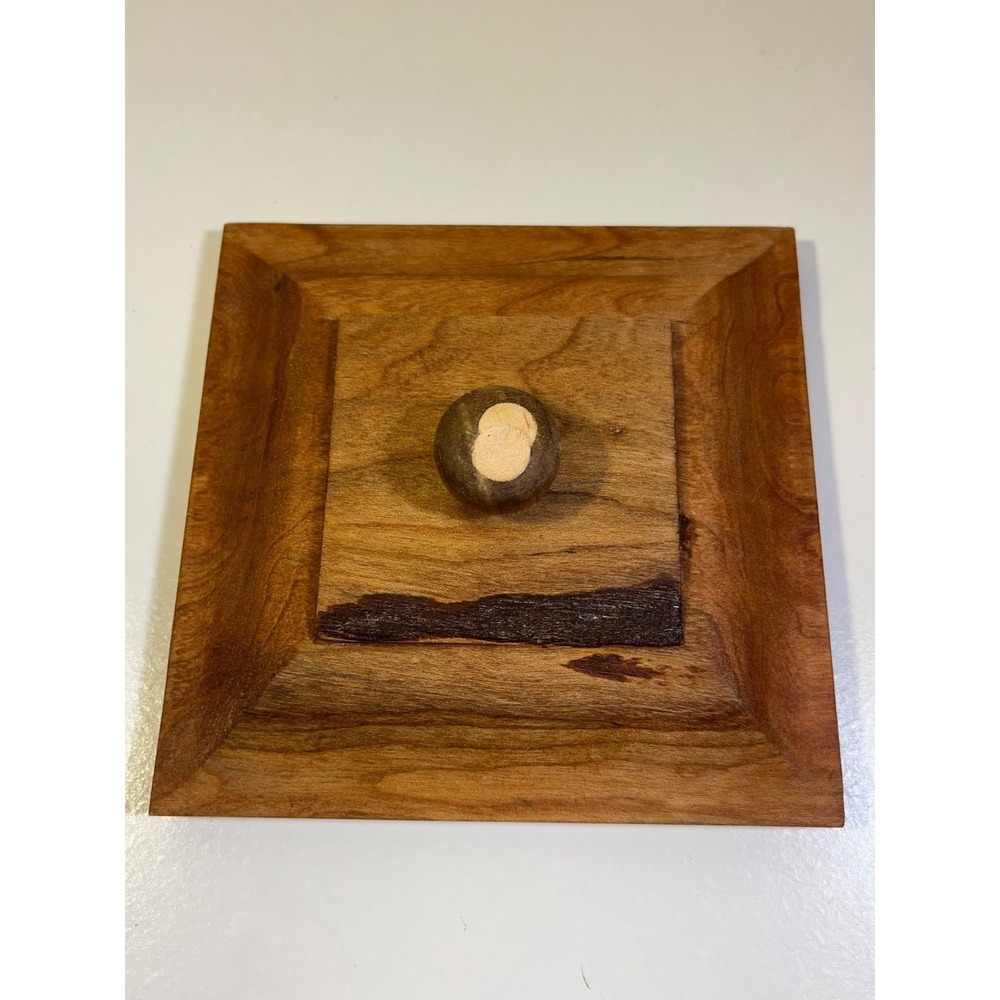Beautiful Handmade Vintage MCM Retro BohoParquetry Marquetry Wooden Box With Lid - Picture 9 of 13
